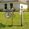 Vintage Bicycle Wind Spinner Metal Wind Spinner Animal Motorcycle Windmill Frog Riding Motorcycle For Yard And Garden Decoration