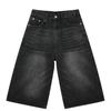 Hot-selling American retro jeans men's design sense loose wide-leg straight cropped pants