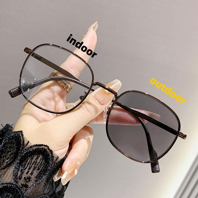 

Очки с фотохромной миопией, женские, металлическая круглая оправа, мужские, с защитой от синего света, диоптрии до -4.0 0