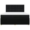 Box Spring Bed with Mattress Black 180 X 200 Cm Fabric
