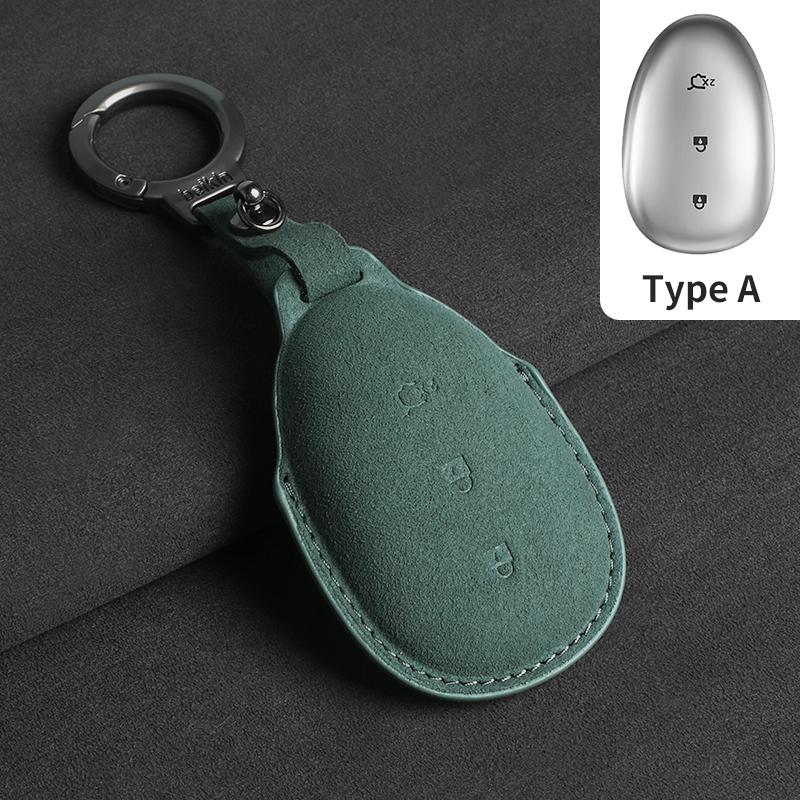 Suede Car Key Case Cover For Changan Qiyuan A07 A05 Q07 Q05 Car Key Protective Shell Accessories