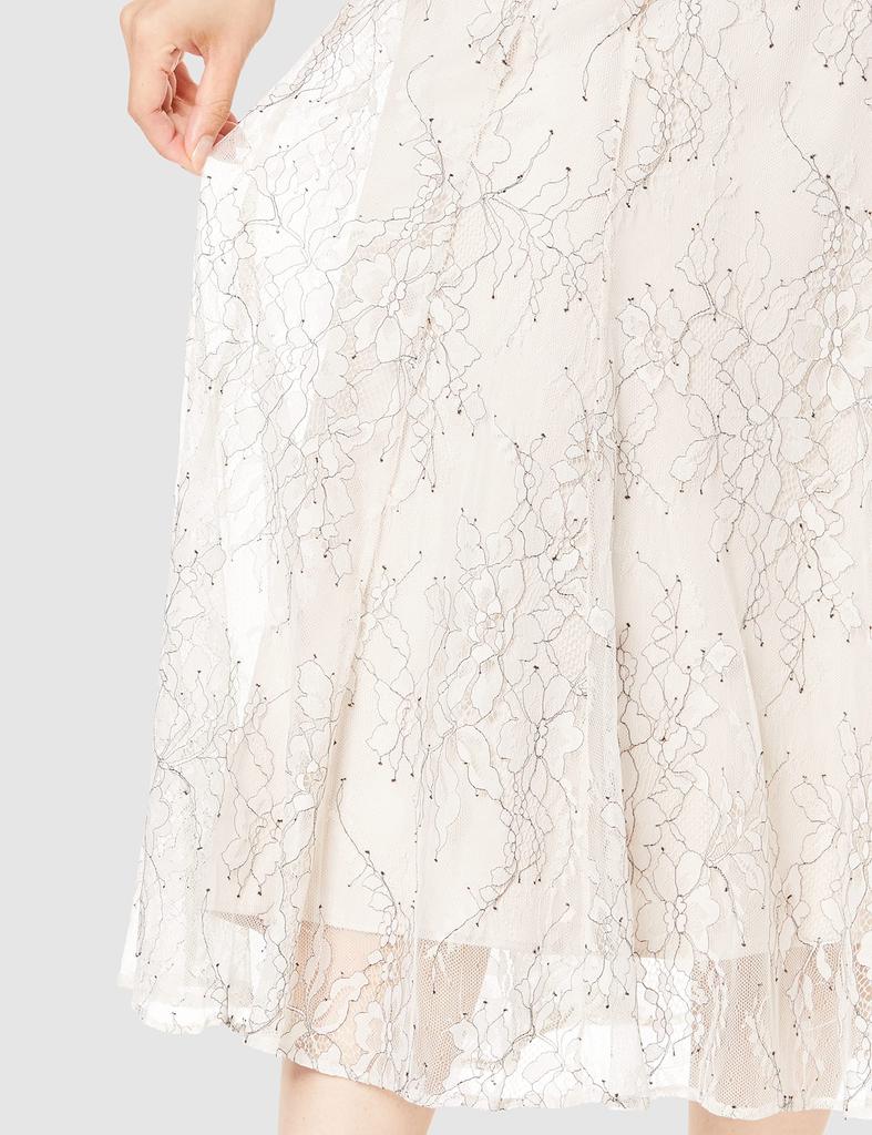 Jill by Jill Stuart Women's Ecru Skirt with Lace Trim, Size M