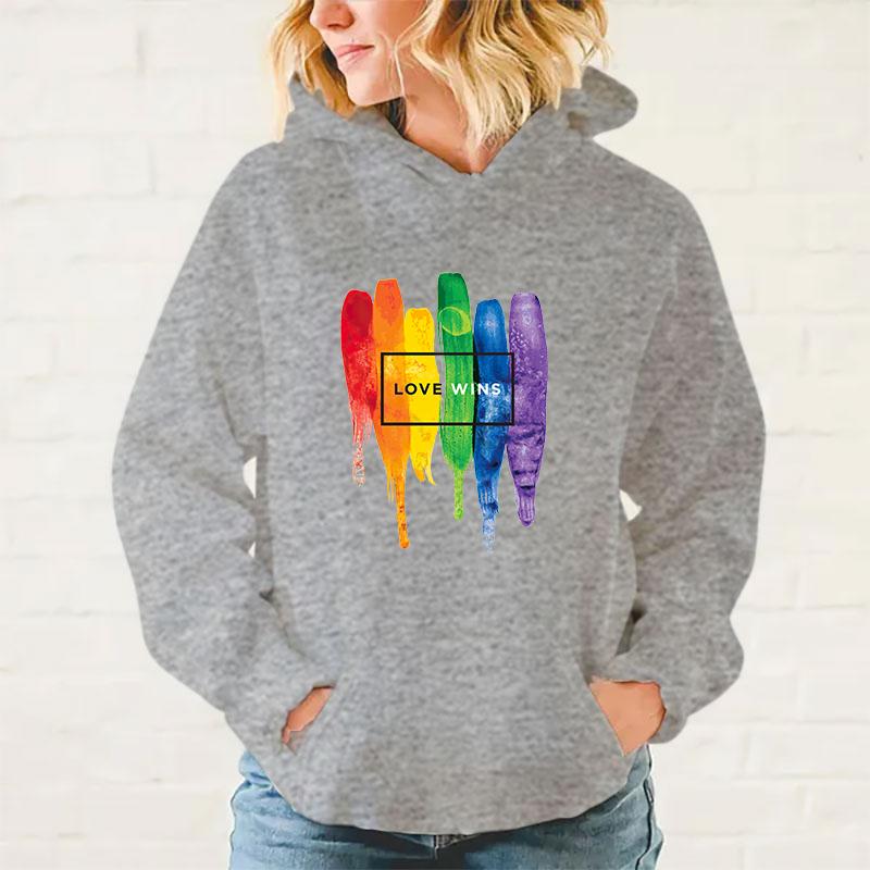 y2k hoodies Lgbt Love Wins Printed Hoodies Men/Women Sweatshirts Casual Hoodie Personality Pullover