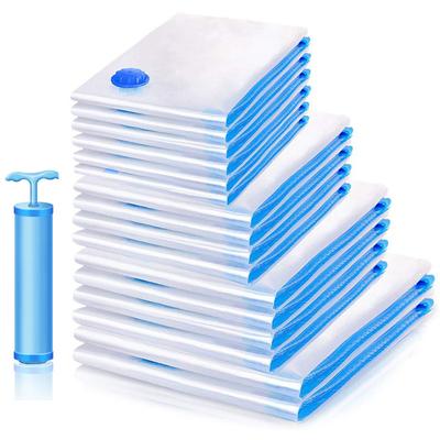 1-8PCS Vacuum Storage Bags Wardrobe Organizer Vacuum Seal Bag Space Saving Bags for Clothes Pillow Blanket Packaging Storager