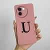 For Vivo V30e Case Vivo V30E 5G V2340 V2339 Phone Case Cute Initial Letters ShockProof Matte Silicone Soft Protective Back Cover