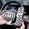 MEA4   Non-Slip Pedal Covers Aluminum Brake Accelerator Foot Pedal Interior Refit Parts For Mercedes Benz A B C E S GLC GLE GLS CLS GLB
