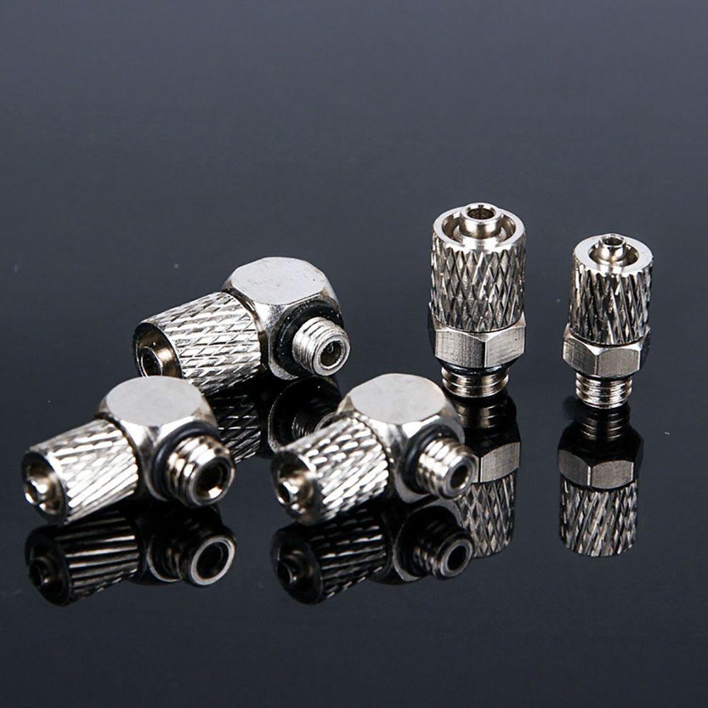 10Pcs Male Thread Micro Quick Twist Joint 3mm 4mm 6mm OD PL/PC Pneumatic Pipe Connector M3 M4 M5 M6 Screw Through
