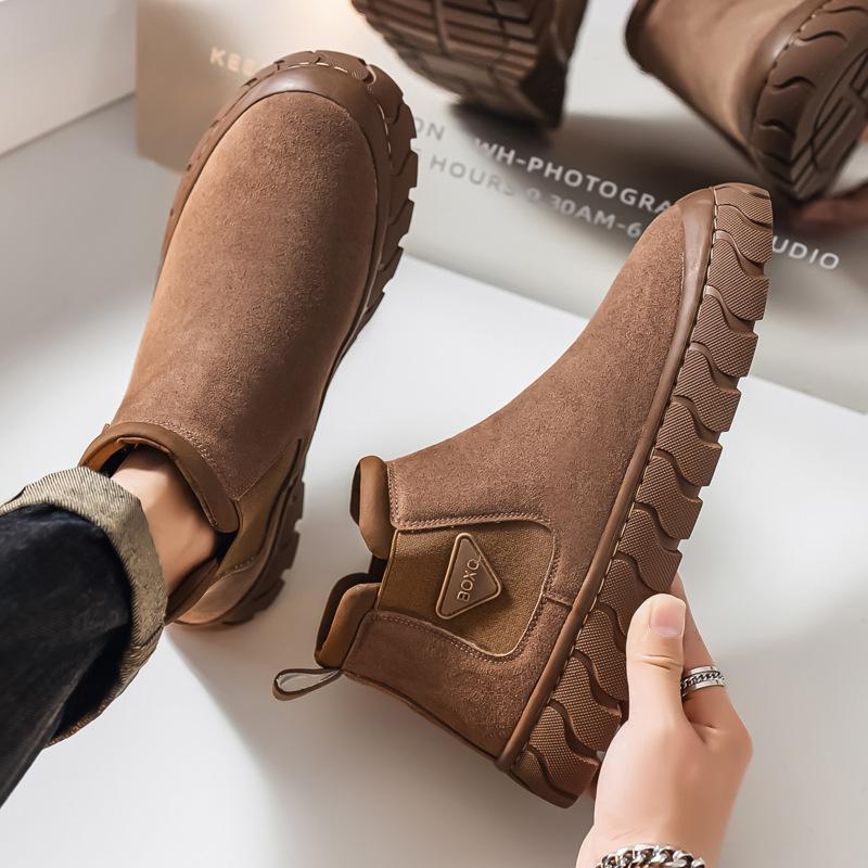 Winter New Retro Casual Velvet Martin Boots with Cotton Warm Snow Boots