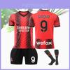 2324 Conjunto Camisa Principal AC Nova Temporada No. 9 Giroud N.º 17 Leo N.º 11 Ibra N.º 19 Theo Equipamento de Futebol