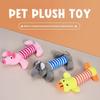 Cartoon Plush Pet Dog Toy Bite Resistant Decompression Duck Piglet Elephant Shapes with Cute Sounds Soft Squeaker Pet Chew Toy