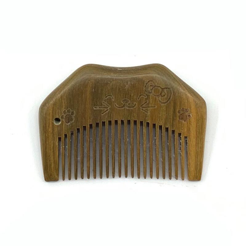 

Green Sandalwood Cat Pocket Comb