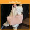 Minimalist Large Capacity Bag For Women With Zipper Closure And Inner Pocket