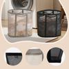 Mesh Laundry Basket Portable Multifunctional Space Saving Foldable Laundry Bag for Clothes Bed Sheets Toys Towels Apartment