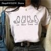 Cat Harajuku Funny Cartoon T Shirt Women Cute Anime Ullzang Tshirt Grunge Kawaii S Fashion Tshirt Korean Style Top Tee Female
