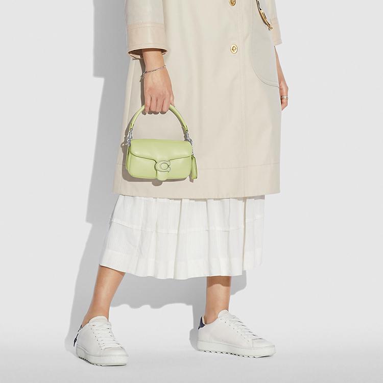 Coach Tabby 18 Fashion Solid Classic C Buckle Nappa Leather Underarm Pillow Bag Shoulder Bag Crossbody Bag Tote Bag Mini Women Bags C3880-LHM97