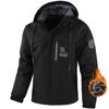 Herren Winter Plus Samt Verdickte Kapuzenjacke für Outdoor-Sport & Freizeit