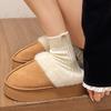 New Suede Cotton Slippers Women's Autumn and Winter Indoor Home Thick-bottomed Mori Women's Fluffy Cotton Slippers