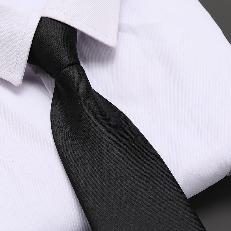 No Black Zipper Men'S Professional Dress Tie Business Casual Wedding Groom Korean Version Of A Pull Tie
