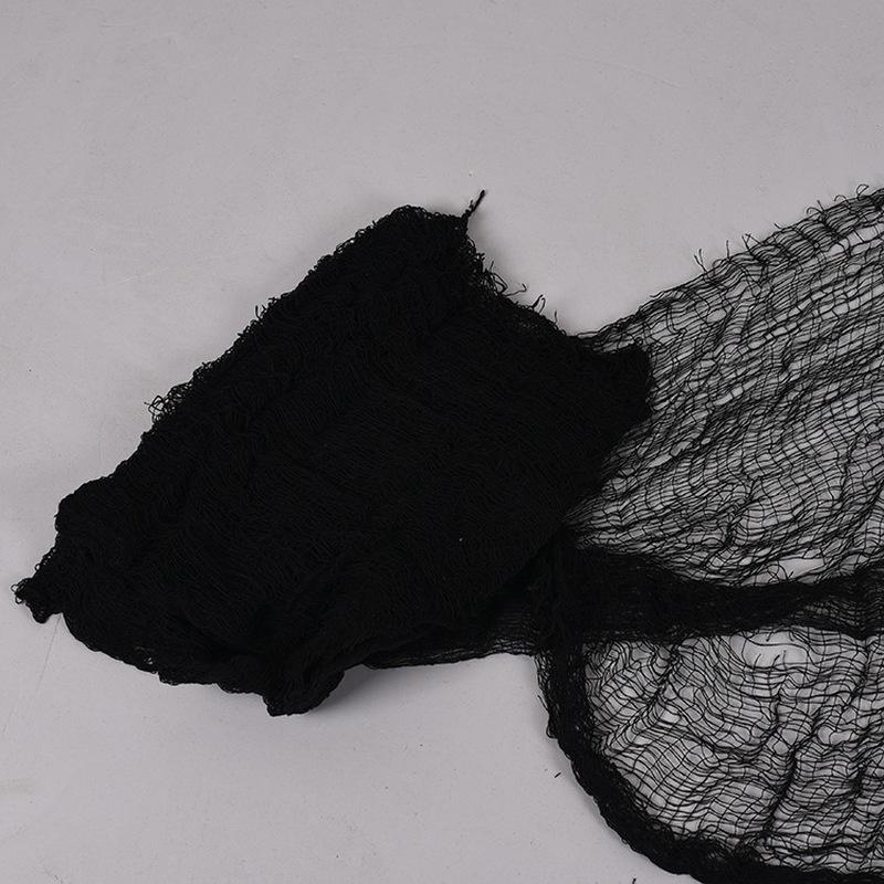 Halloween Decoration 4.6M Black Gauze Cloth Props Party Night Club Decoration Door Decor