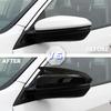 1 Pair Car Rearview Mirror Cover Glossy Black/Carbon Fiber Side Door Mirror Cover For Honda Civic 10th 2016 2017 2018
