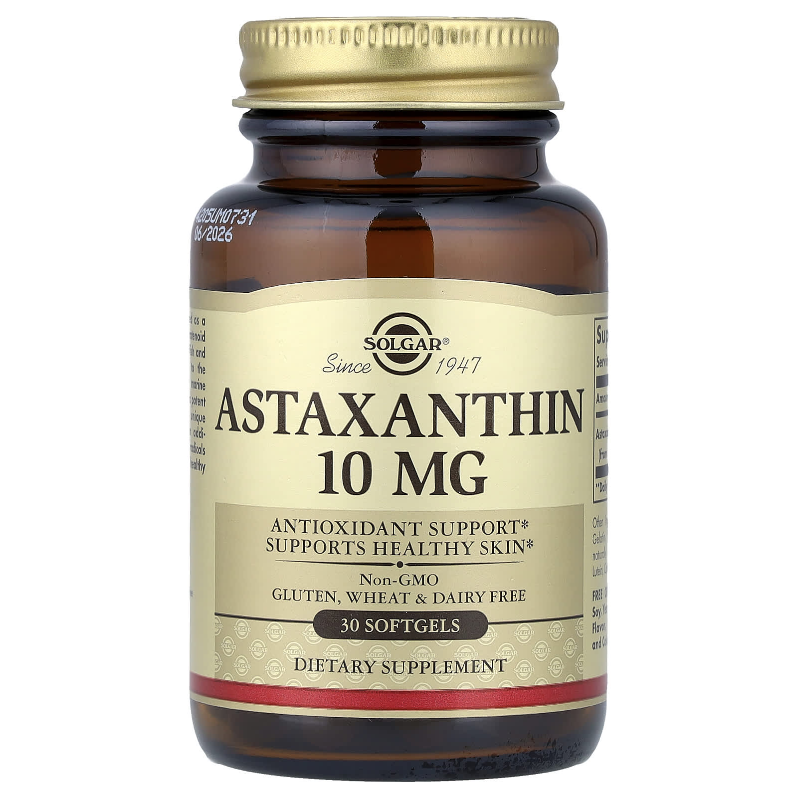 

Astaxanthin, 10 mg, 30 softgels