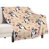 LOVE Boston Terrier / Black 2 Throw Blanket Comforter Designers Soft Plaid Luxury Brand Blankets