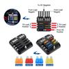 12v fuse holder 12V 32V 100A For Auto Car Boat Marine Plastic Cover 6 Ways 12 Ways Blade Fuse Block M5 Stud With 12V Fuse Box