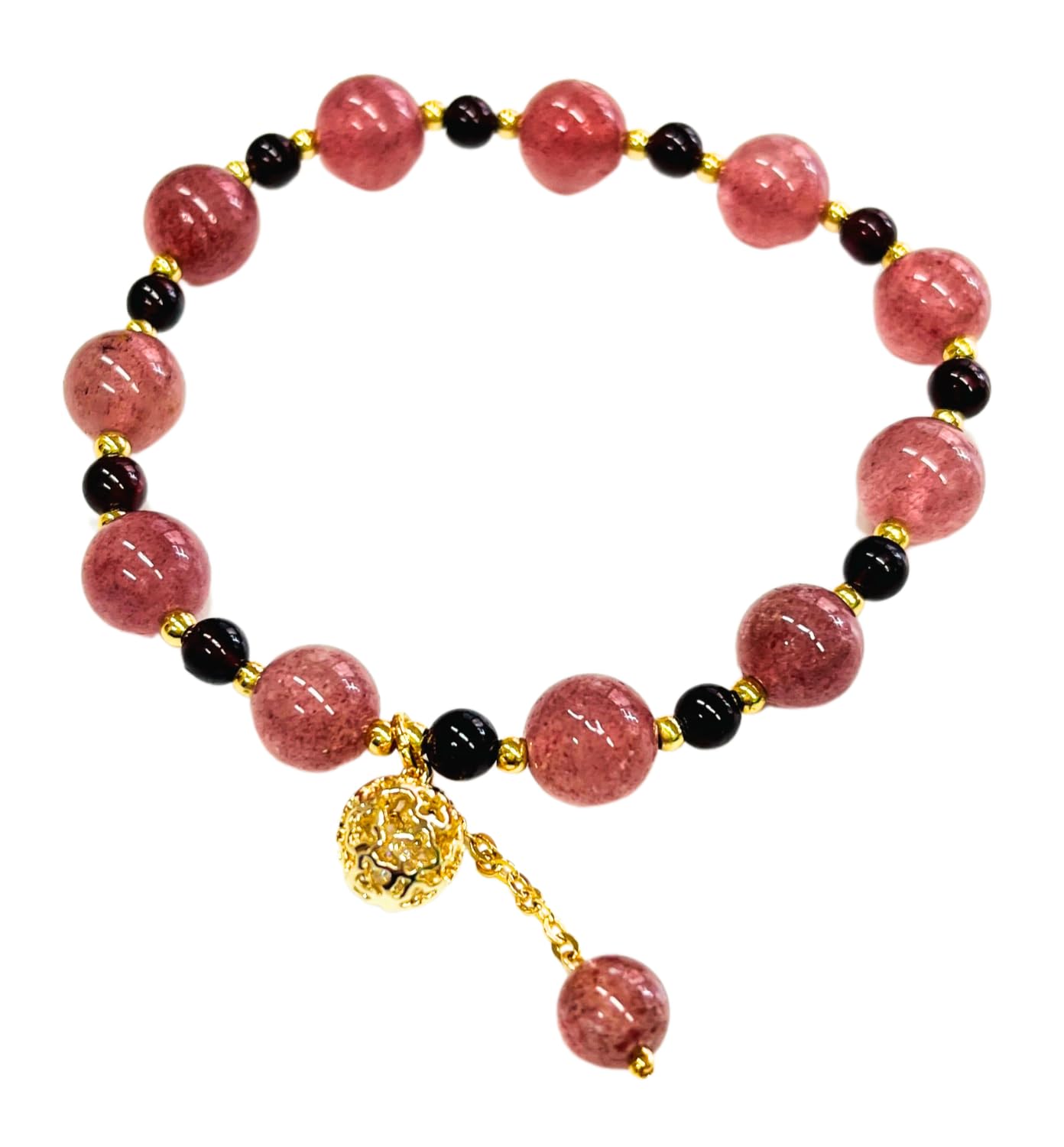 

[kanaelun] Natural Stone Bracelet Accessory - Luck, Good Fortune, Powerful, Women s Birthstone, Protection from Evil, Power Stone, Gift, Luck, Good Lu