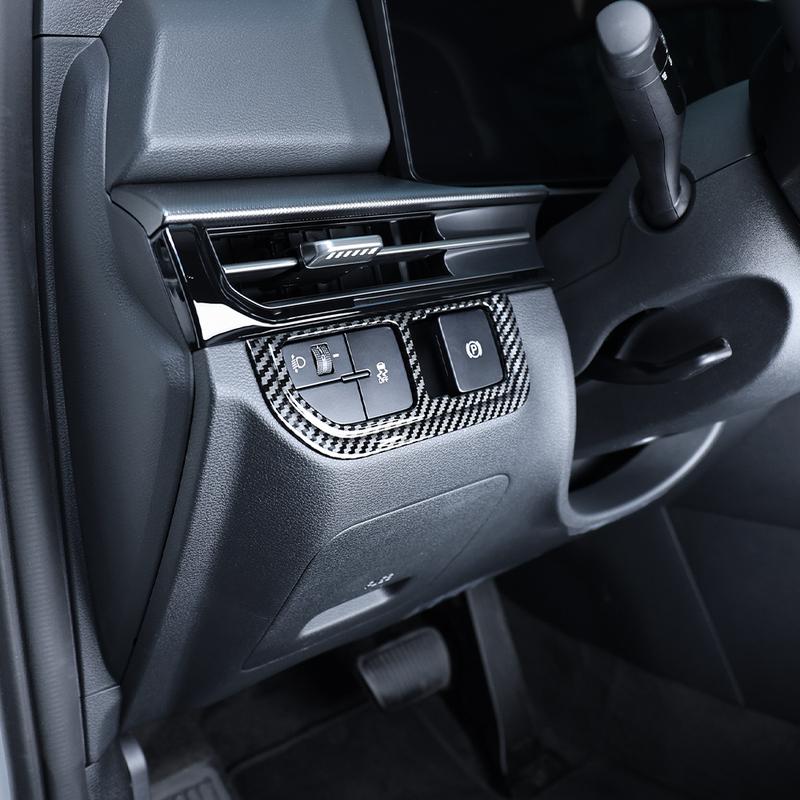 For Kia Sportage NQ5 2026 Carbon Fiber Style Headlight Adjustment Button Cover Automotive Interior Decoration Accessories LHD