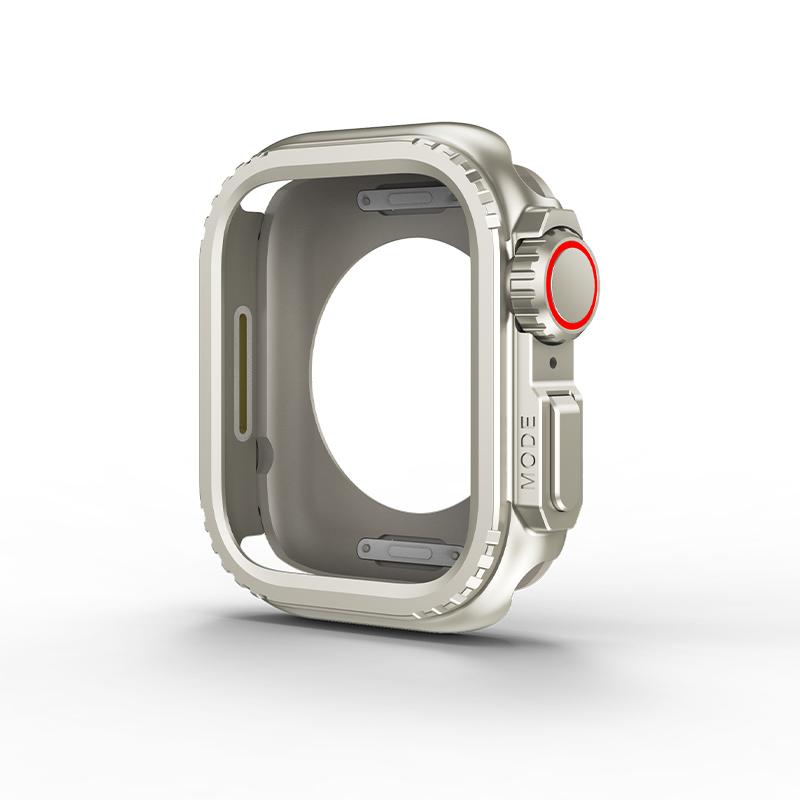 Metall-Stoßfängergehäuse für Apple Watch 45 mm 44 mm Schutzrahmenabdeckung für iWatch Serie 9 8 7 6 5 4 SE Wechsel zu Ultra 2 49 mm