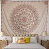 Large Golden Ombre Mandala Wall Tapestry Traditional Indian Hippie Room Decoration Oriental Artist Indian Bedroom Hanging