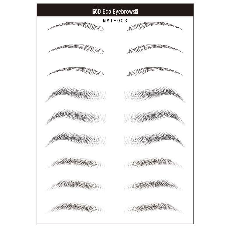 3D Waterproof Eco-Imitation Eyebrow Tattoo Stickers