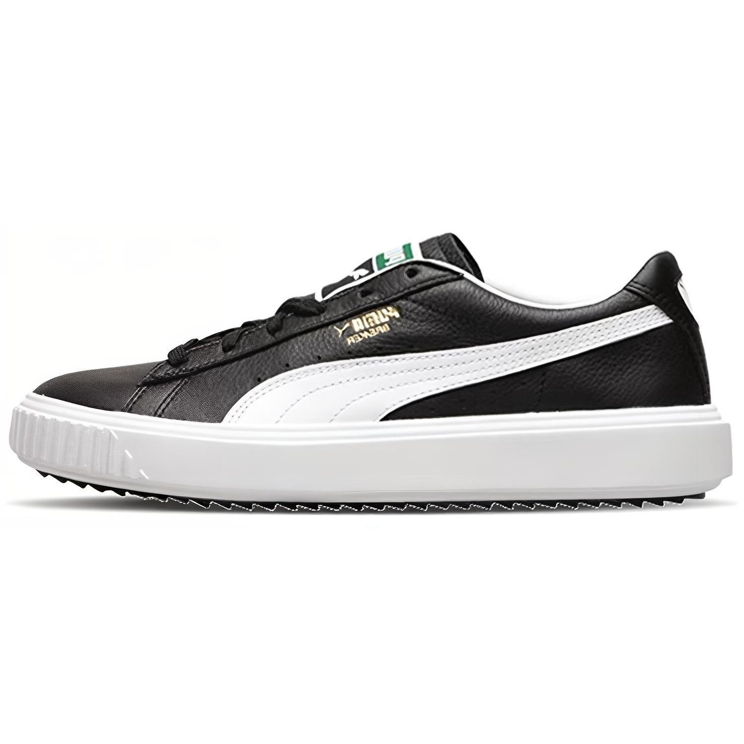 PUMA Breaker LTHR Black White Men s 366078-01 EU 35.5