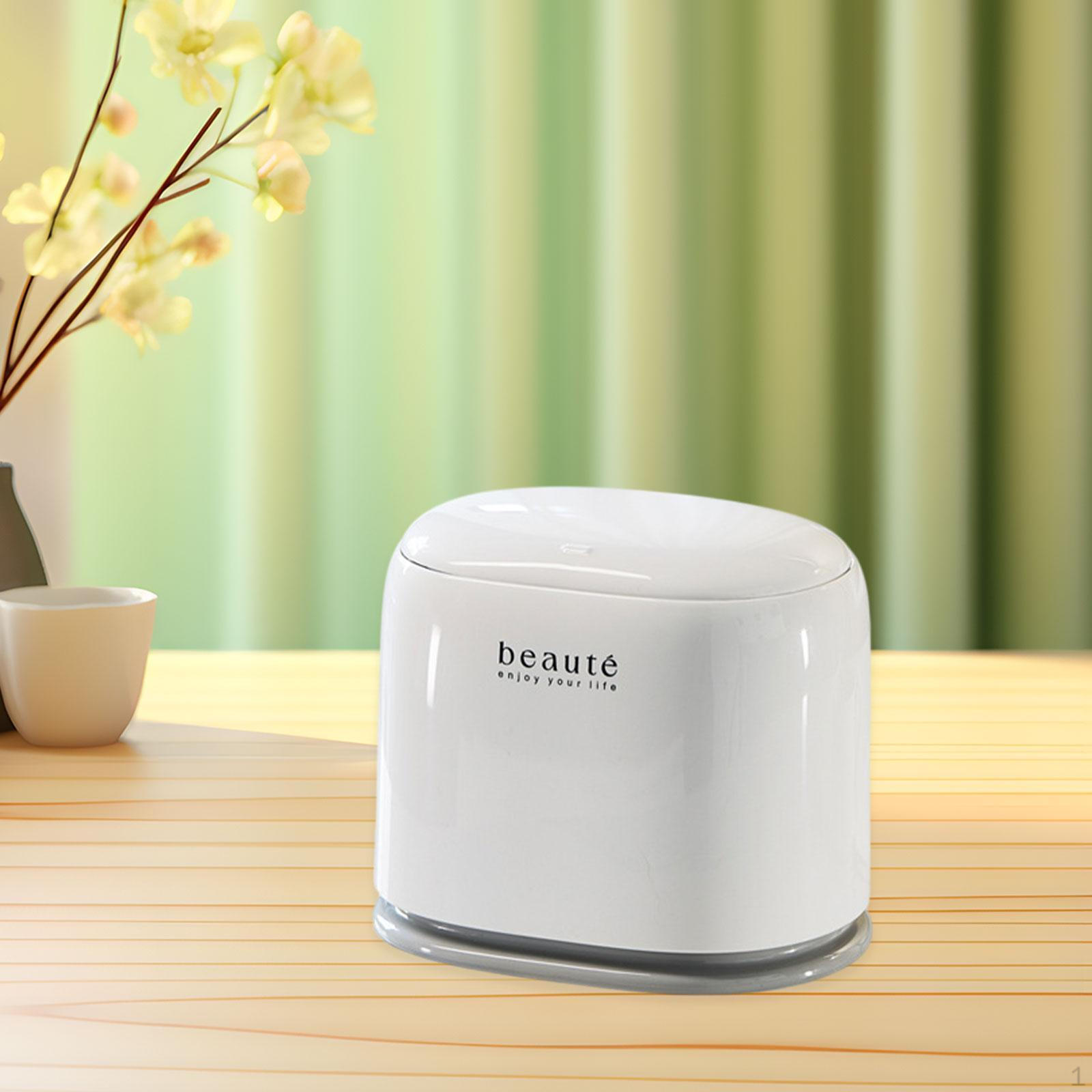 

Компактный мусорный бак на столешницу с пресс-крышкой для автомобиля, офиса и стола White Gray