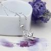 Weihua Korean-Style Heart-Shaped Silver-Plated Women's Necklace Pendant