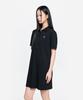 Emelbi Women'S Basic Small Logo Pique Dress Ny (Black)