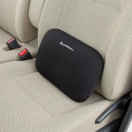 BONFORM Phiten Aqua Titanium Cushion Waist Pad S 34 x 23cm Black Memory Foam Low Back Pain Fatigue Prevention Phiten 5815-30BK