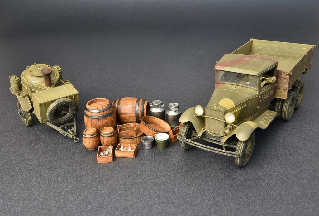 Miniart Scale Soviet Truck Type AAA Field Plastic Model MA35257 1/35 2-Ton (with Kitchen)