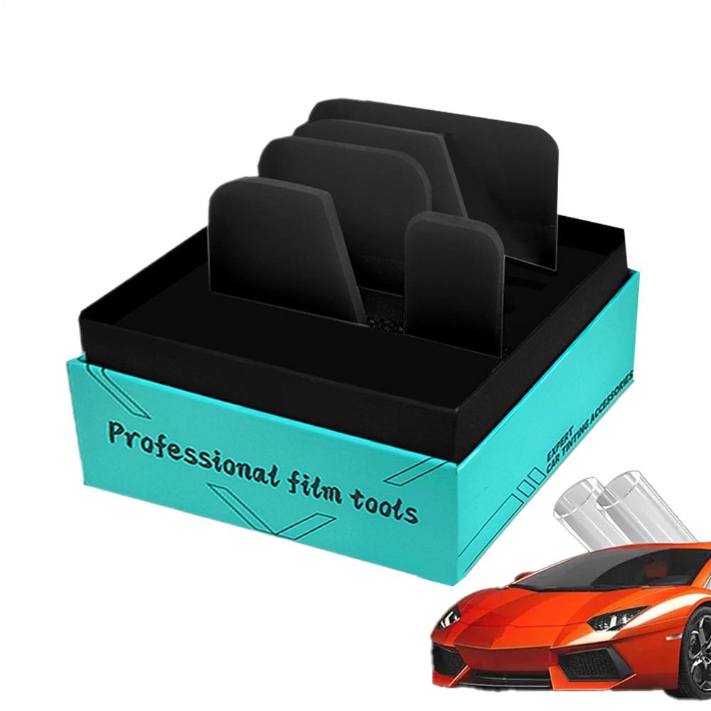 

Squeegee For Window Tint Car Wrap Installation Scraper 5 Pieces Car Wrapping Detailing Scraper For Showcase Retail Display чорний