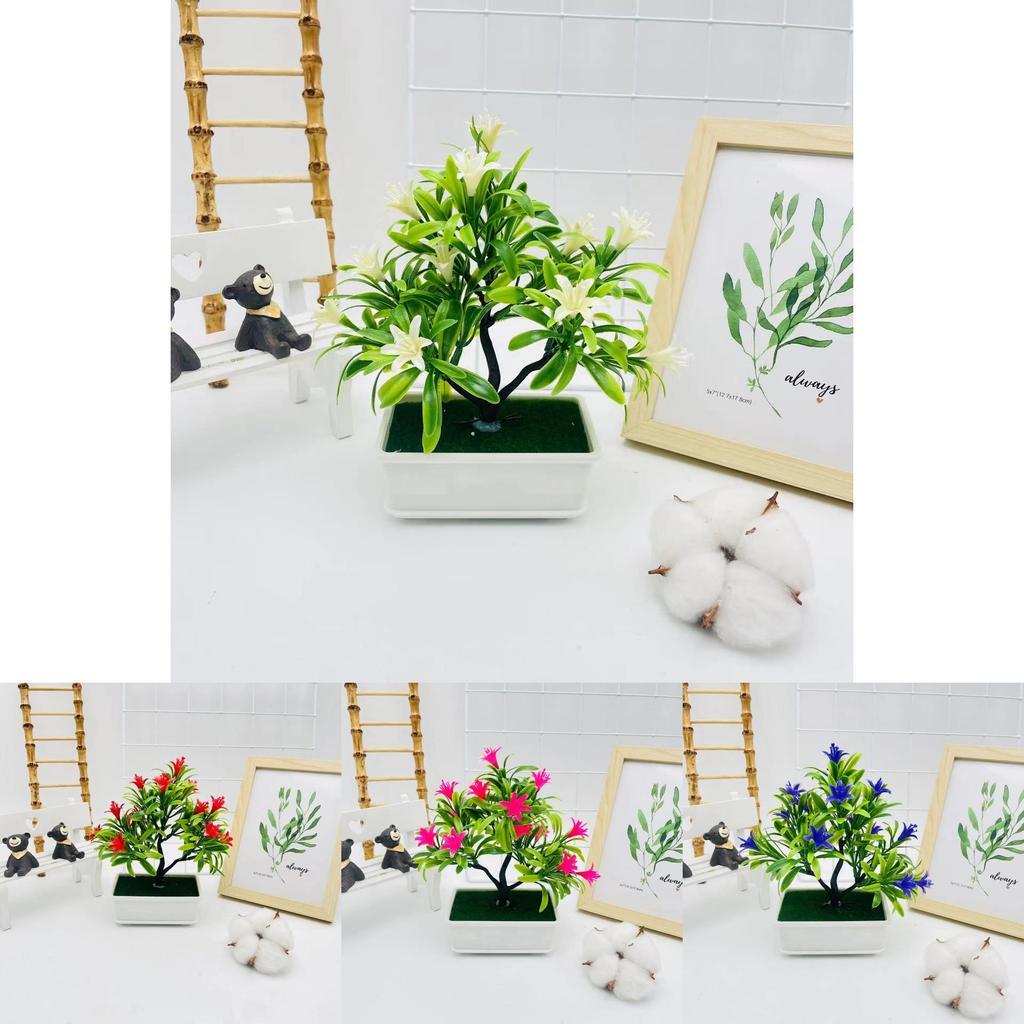 Plastic Cymbidium Tree Artificial Potted Plant For Event Decoration Photography Prop And Gifts