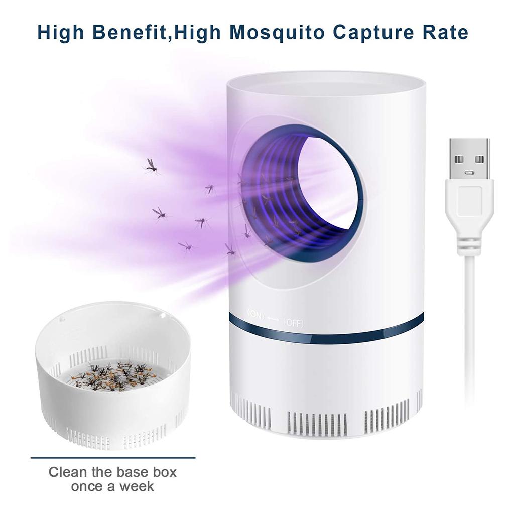 Electric Pest Lamp Flying Bug Insect LED Light Portable Living Room Office Indoor Outdoor Low Noise Repeller Accessories