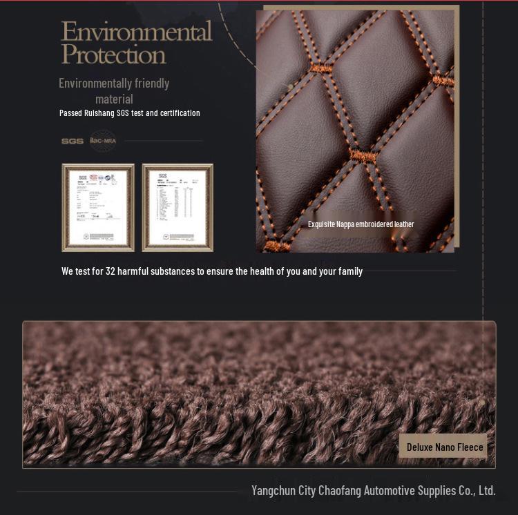 Floor Mats Compatible with Toyota Camry, Corolla, Highlander, Reiz, RAV4, Crown, Levin, and More Models