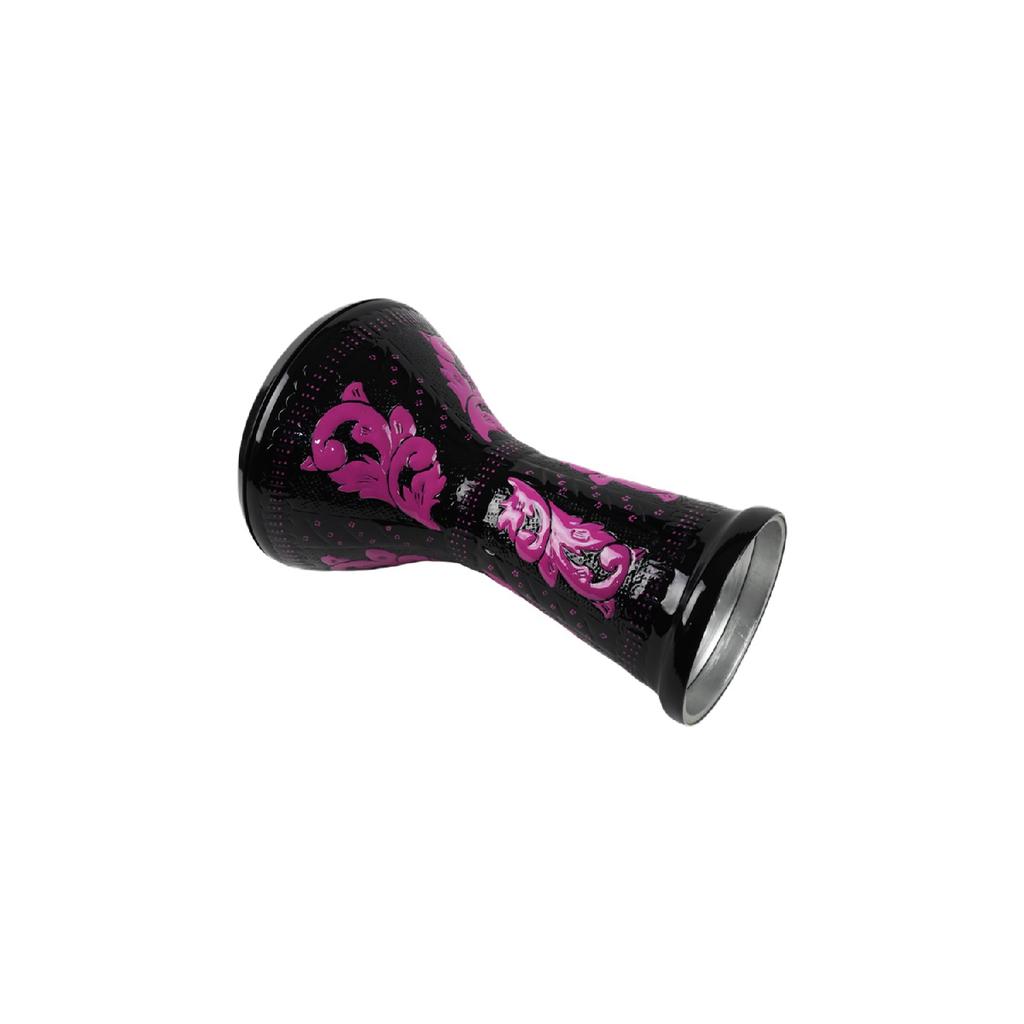 Hazara Casting Black Pink Motif Ottoman Handdrum Dumbelek Tumbek Doumbek Dumberlek Percussion Darbuka