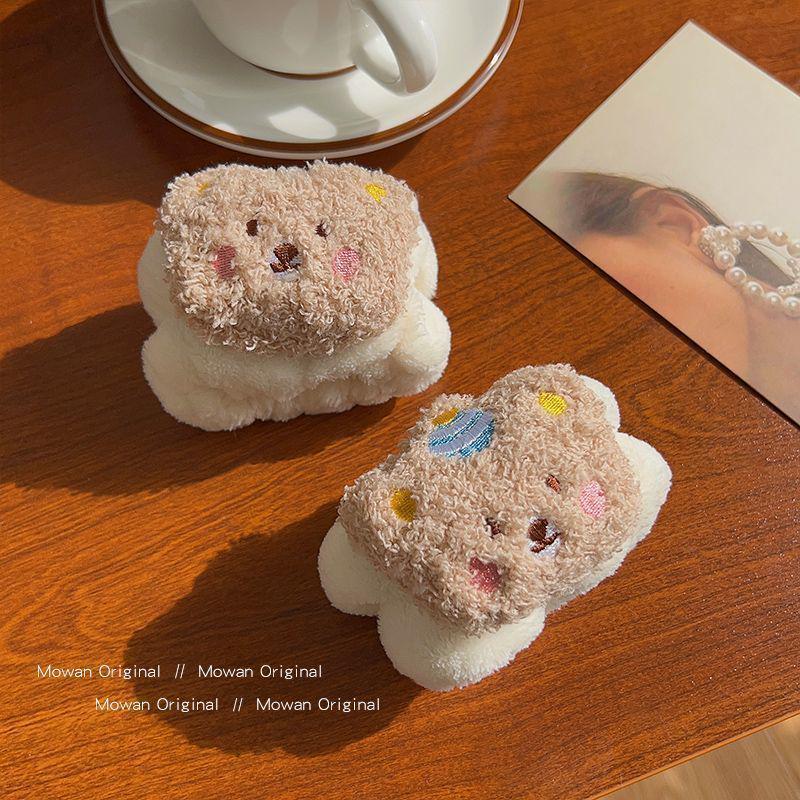 Trendy Cute Bear Toast Headband for Women - Cartoon Style Flyaway Hair Accessory