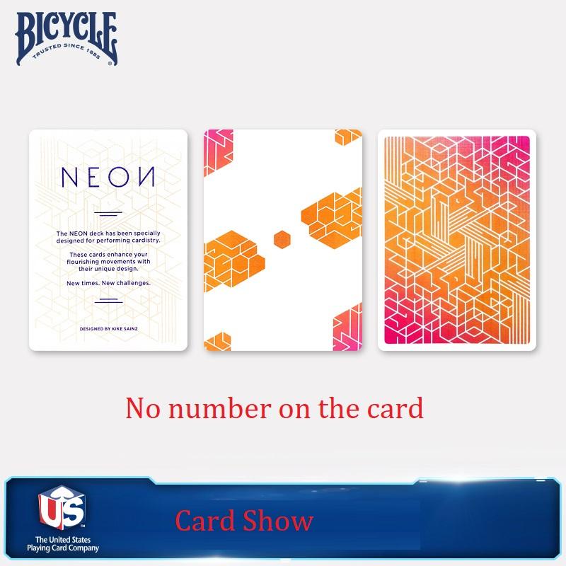 

Оранжевый велосипед, неоновые игральные карты, колода, размер покера, карточные игры, магические трюки