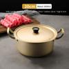 Aluminum Soup Hot Pot Gold Noodle Cooking Pot Commercial Ramen Noodle Pot  Kitchen Cookware