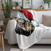 TU Cozy Dog Blanket Soft Pet Throw Fluffy Animal Lover Gift Warm Home Decor Cute Puppy Throw Blanket Christmas Gift Idea