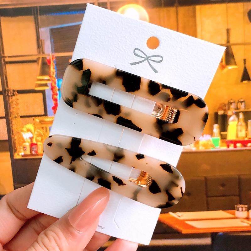 2pcs/ Set Korean Sequins Acetate Hair Clip Hairpins For Women Accessories Jewelry Femme Barrettes Hairgrip Girls Headwear