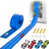 13 Ft And 16 Ft Flexible Race Track For Kids, Race Car Ramp Track With Suction Cups And 4 Small Racecars