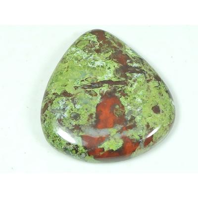 32X37X06 MM Natural Dragon Jasper Pear Shape Cabochon Loose Gemstone 64Cts. SY-466